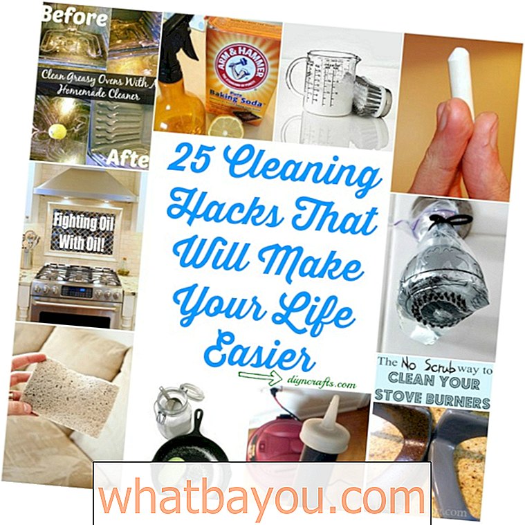 25 Čiščenje kramp, ki vam bo olajšalo življenje