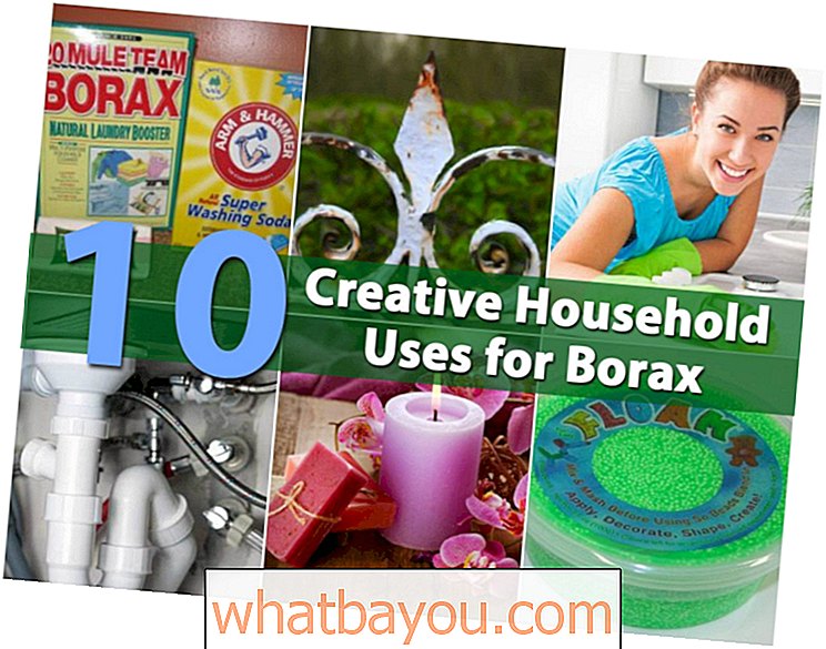 Boraxin kymmenen luovinta kotitalouskäyttöä