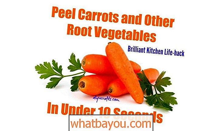 Život v kuchyni: Peel mrkva a ostatná koreňová zelenina za menej ako desať sekúnd