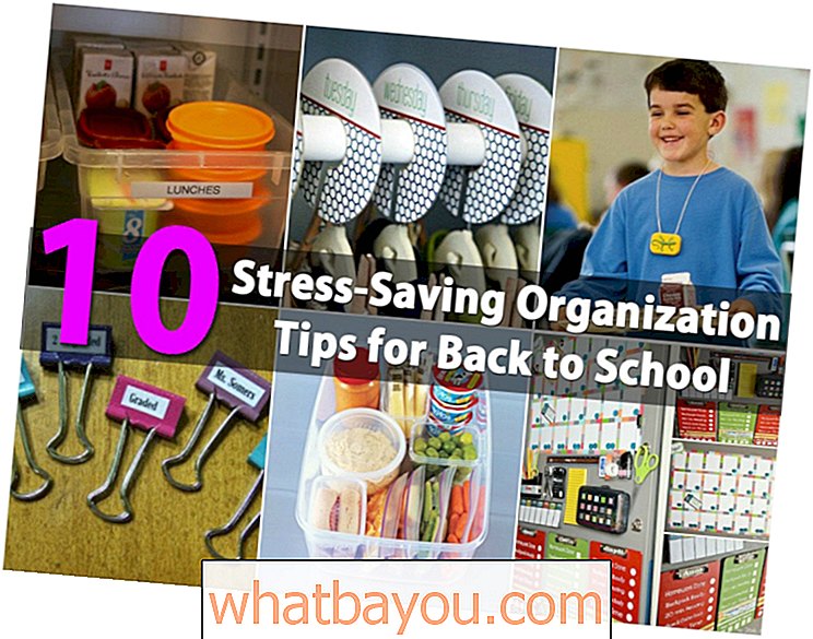 学校に戻るための10のストレス節約組織のヒント