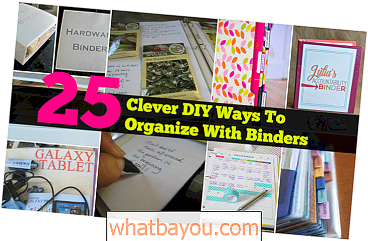 25 smarte DIY-måter å organisere med permer