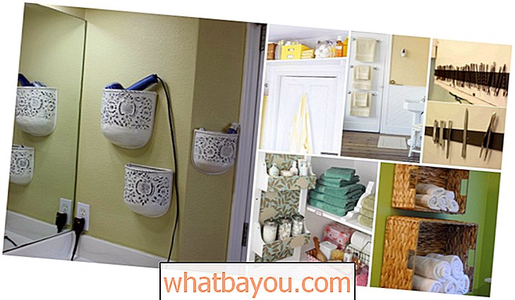 30 Kylpyhuoneiden loistava organisaatio ja varastointi DIY-ratkaisut