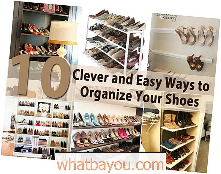 10 maneiras inteligentes e fáceis de organizar seus sapatos