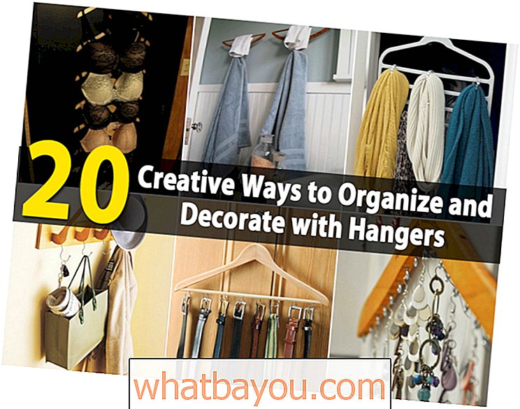 20 formas creativas de organizar y decorar con perchas