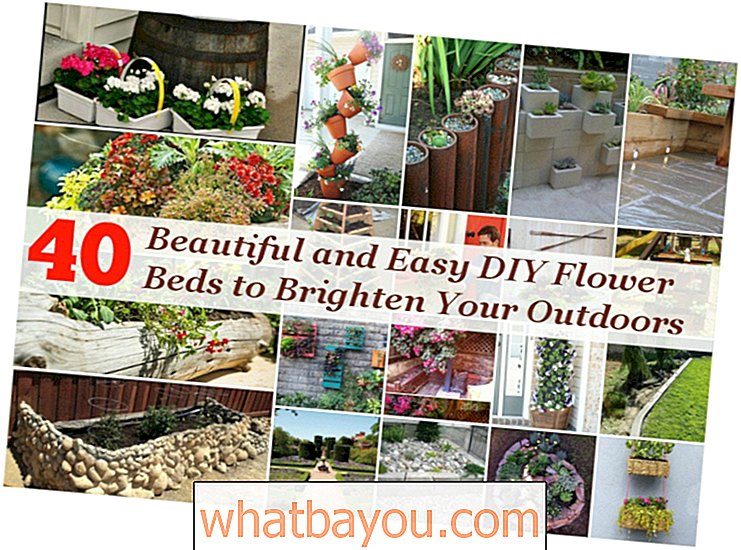 40 mooie en eenvoudige doe-het-zelf bloembedden om je buiten op te fleuren