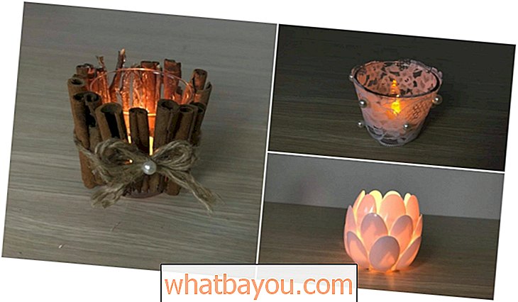 Ako vyrobiť 3 krásne sviečky z jednoduchých spotrebných materiálov {Video tutoriál}