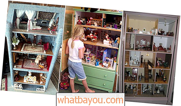 5 очарователни начина за пренареждане на стари скринове в къщи за кукли