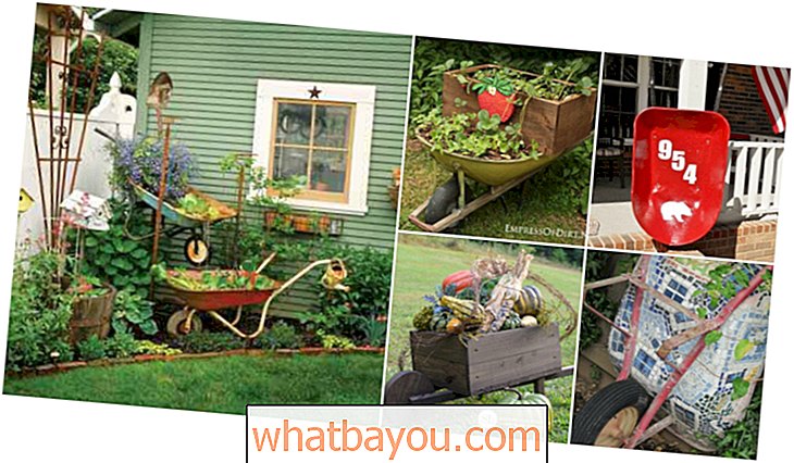 18 ideas geniales de reutilización de carretillas para una hermosa decoración de hogar y jardín