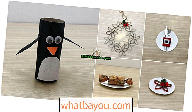 5 projetos fáceis de reutilizar rolos de papel em decorações festivas