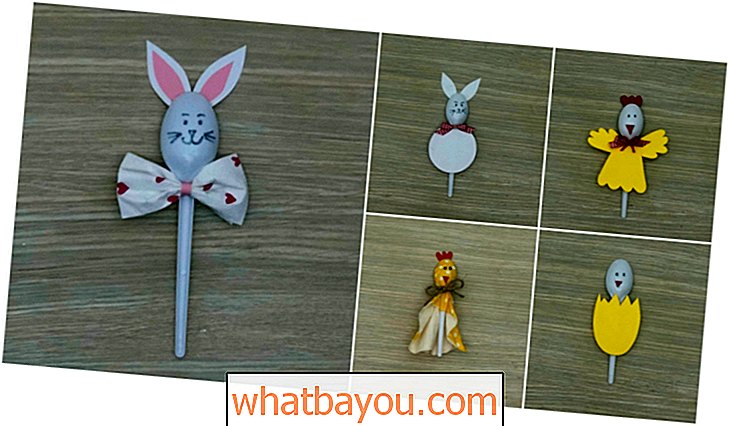 5 divertidas manualidades de Pascua para niños con ... ¡cucharas de plástico!