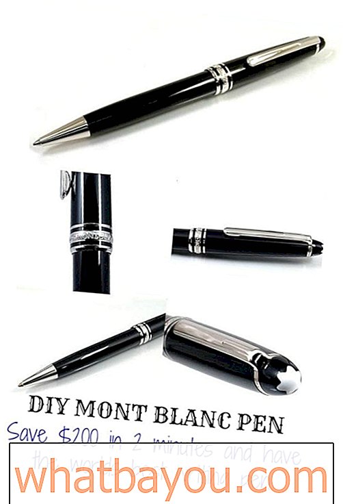 האק DIY 200 $ עט מונט בלאן מכל עט 3 $ + מילוי מונט בלאן