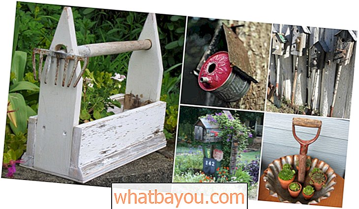 25 ideas rústicas de reutilización para hacer un buen uso de las viejas herramientas de jardinería