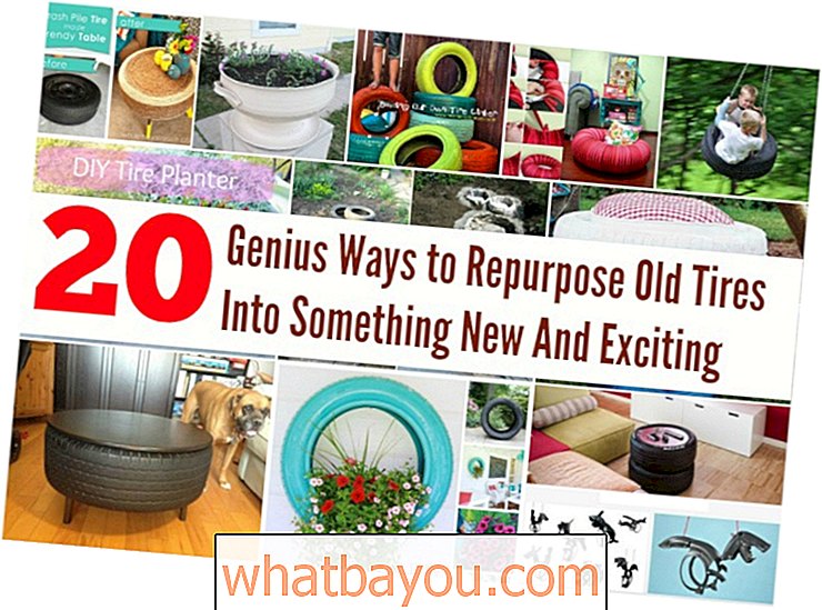 20 Genius måter å repurpose gamle dekk til noe nytt og spennende