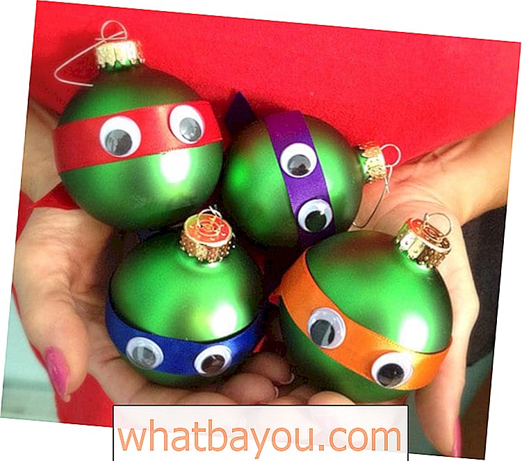 Adornos navideños adorables de tortuga ninja de bricolaje
