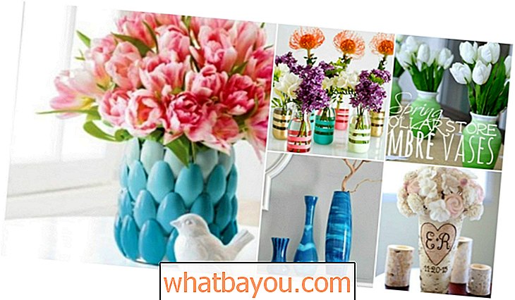 30 jarrones de bricolaje fáciles para mostrar tus flores de verano