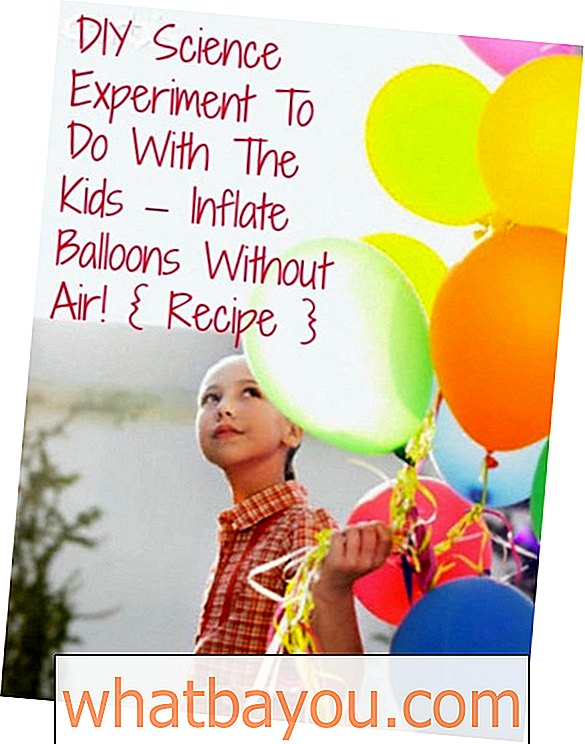 Experimento de ciencia de bricolaje para hacer con los niños     Inflar globos sin aire!