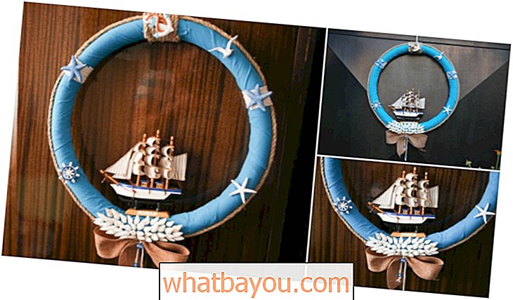 エレガントな航海の夏の花輪を作る方法