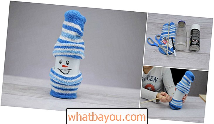 Cómo hacer un lindo muñeco de nieve con una botella