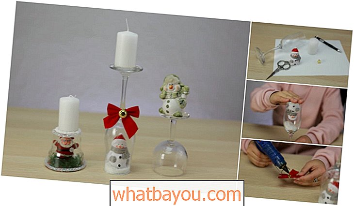 Kaip pasigaminti šventines kalėdines žvakių dėžutes iš vyno taurių