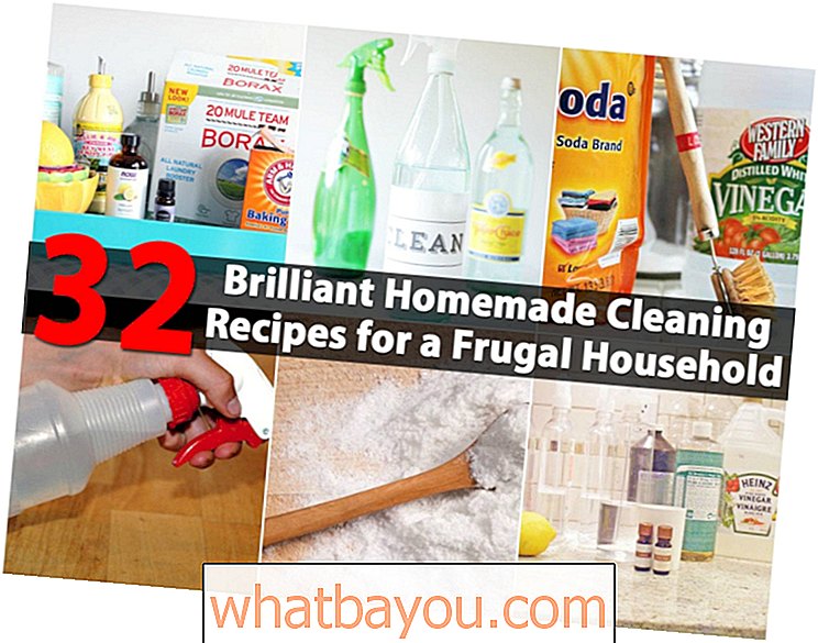 32 brilantních domácích čistících receptů pro skromnou domácnost