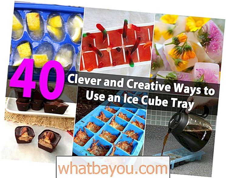 40 maneiras inteligentes e criativas de usar uma bandeja de cubos de gelo