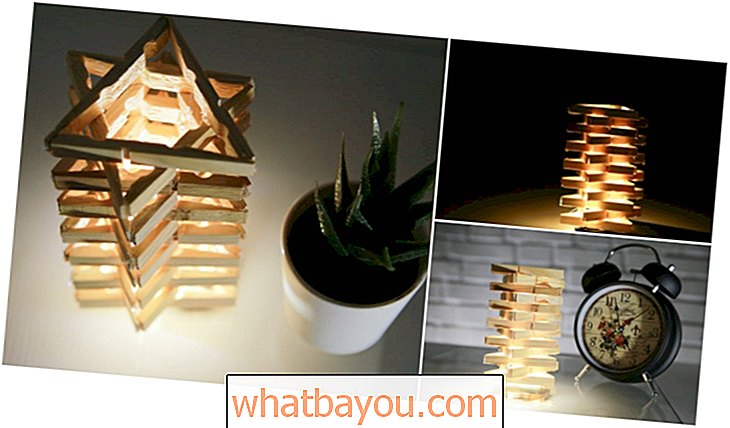 Ako si vyrobiť ozdobnú lampu z clothespins